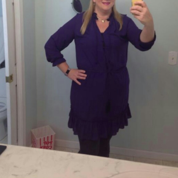 Purple Ruffle Dress - Picture 8 of 8